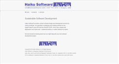 Desktop Screenshot of haikusoftware.com