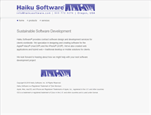 Tablet Screenshot of haikusoftware.com